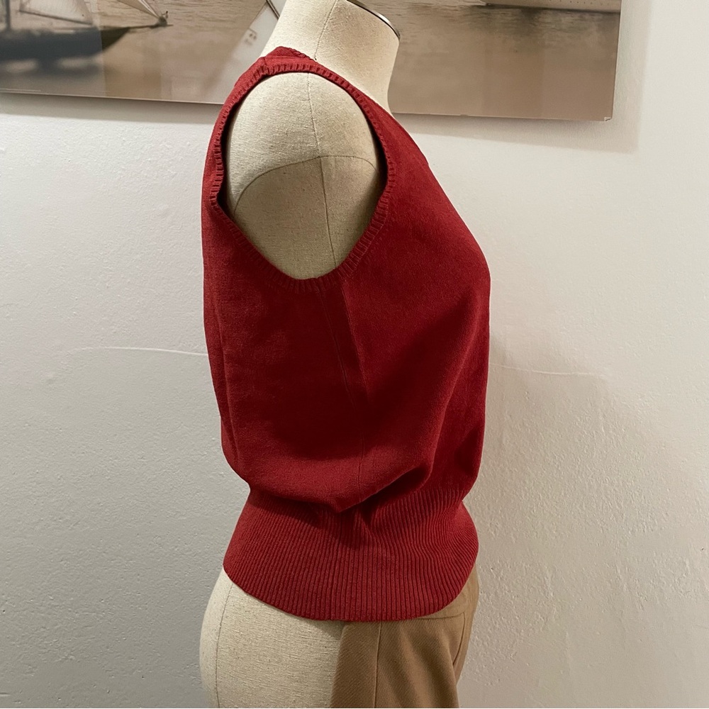 Talbots Rust Sweater Vest Size Petite - Picture 6 of 9
